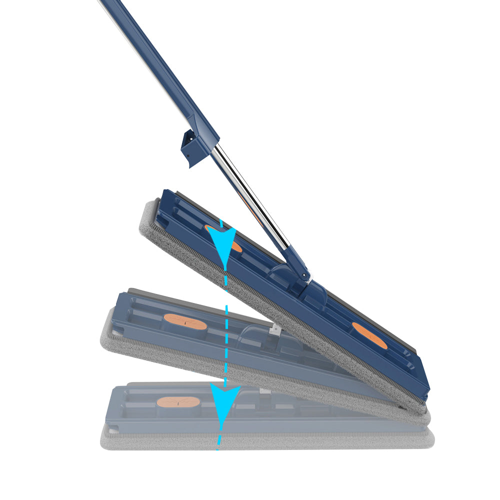 360 Degree Rotatable Adjustable Flat Mop with 2 Washable Pads