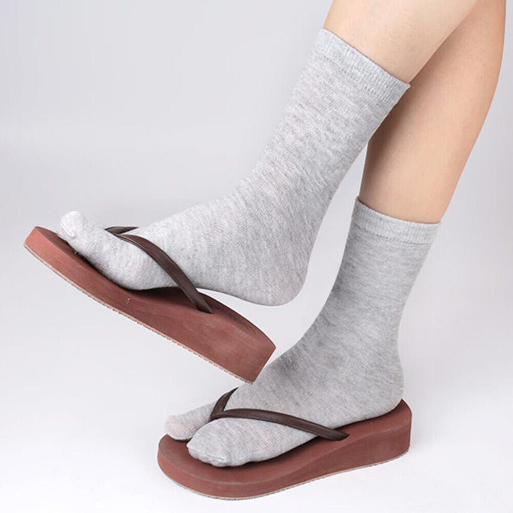 6 Pairs Flip Flop Socks Tabi Split Toe Socks Toe Socks