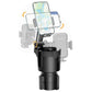 2 in 1 Car Cup Holder Phone Mount Long Arm 360 Degree Rotation