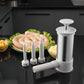 Stainless Steel Sausage Stuffer with 4 Tubes Manual Meat Stuffer for Home