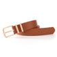 Women PU Leather Waist Belt Gold Pin Buckle Casual Belt for Jeans Dress