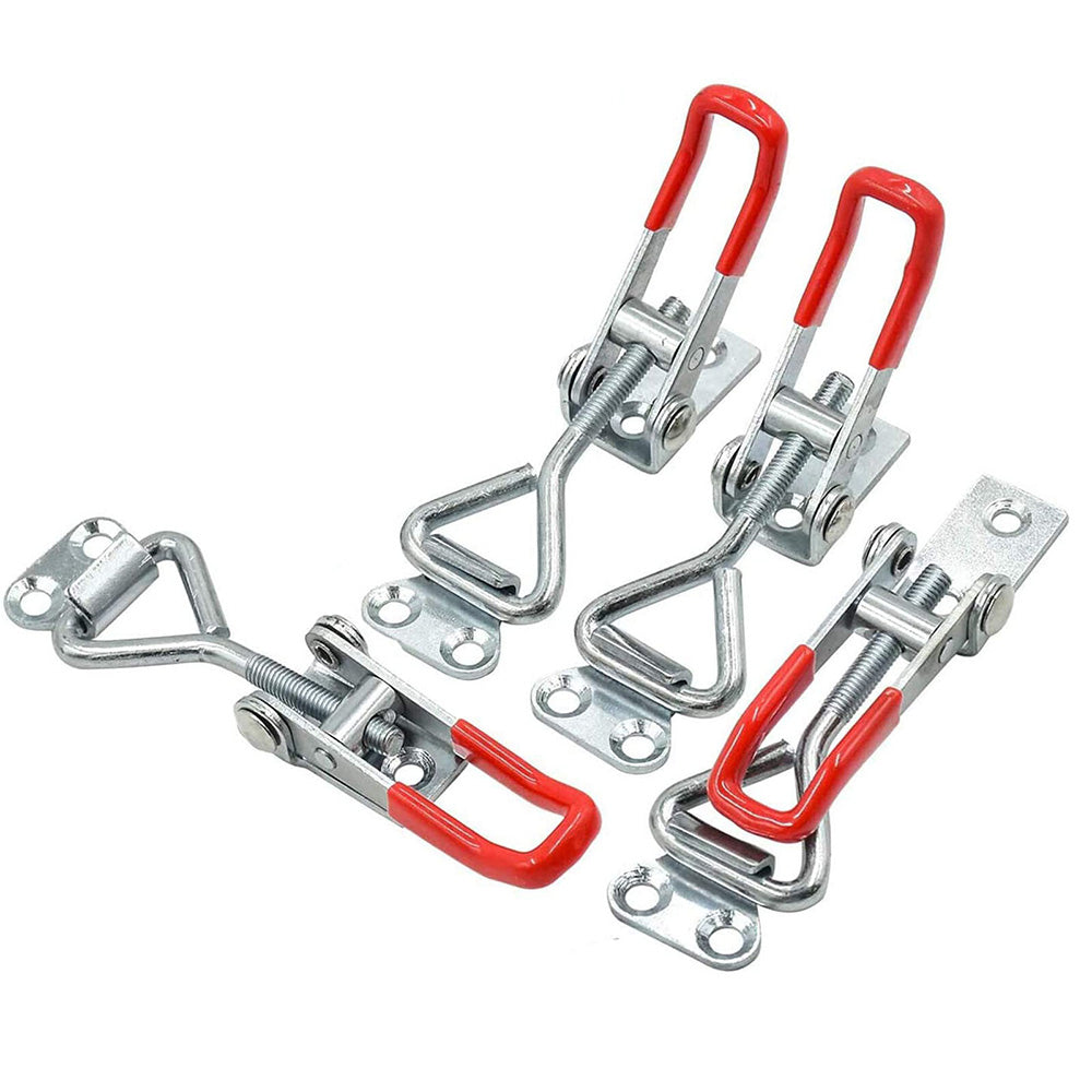4 PCS Toggle Latch Quick Release Over Centre Latch Zinc Plated Iron for Door Window Cabinet