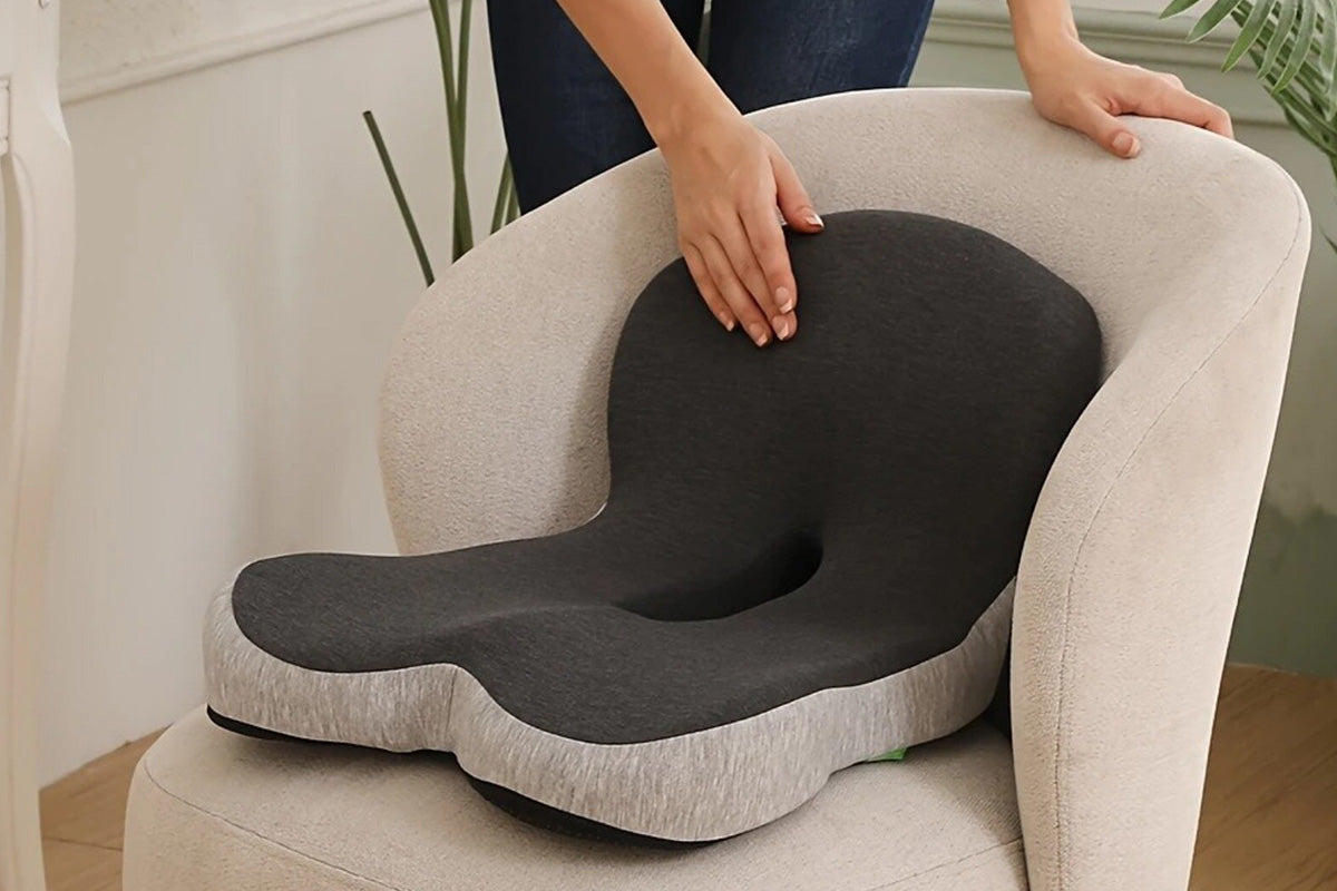 1 Piece Memory Foam Seat Cushion Ergonomic Back Support