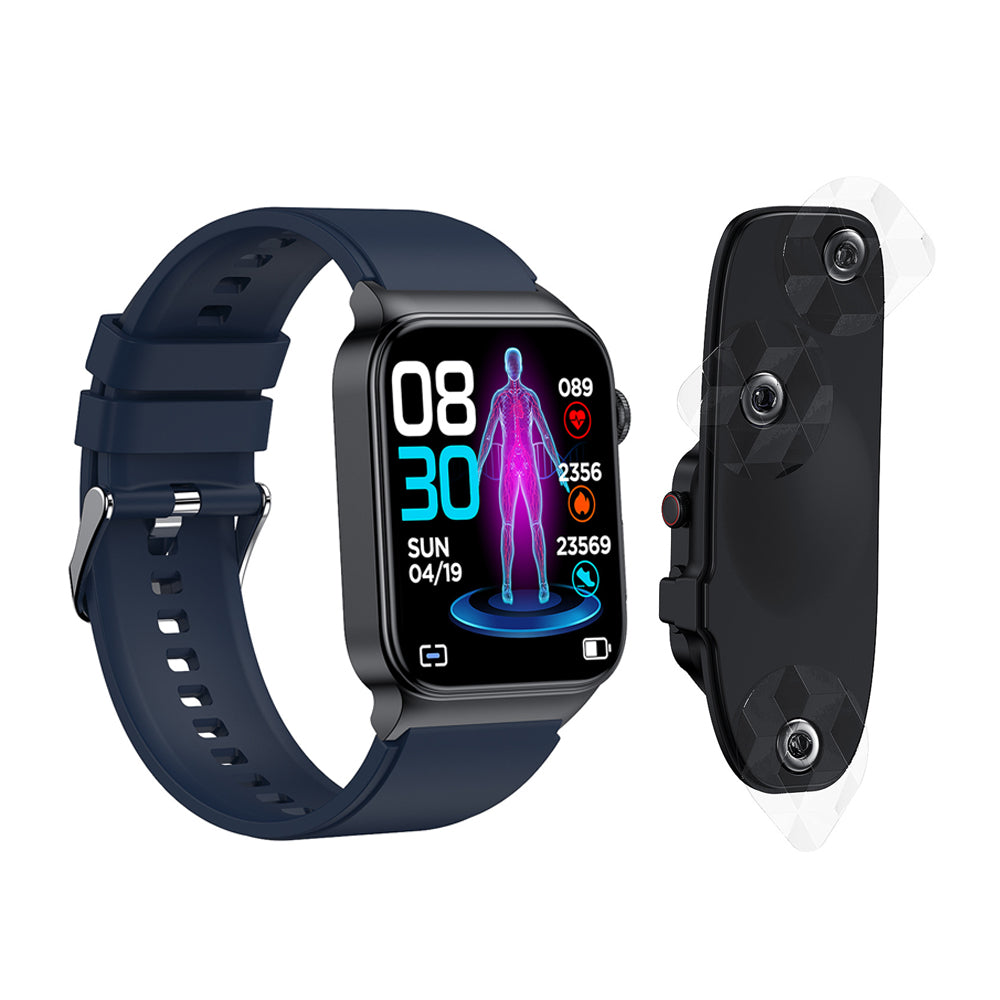Multifunctional Waterproof Smart Watch with ECG  PGG Stand with Belt and Chest Sticker
