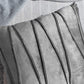 2PCS Velvet Bandage Stripe Cushion Cover Set Throw Pillow Cases for Sofa-Grey
