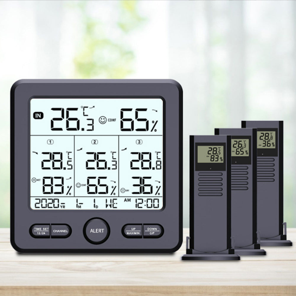 Indoor Outdoor Wireless Digital Thermometer Hygrometer