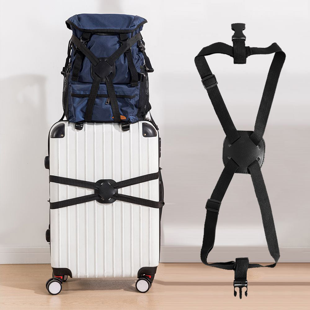 2 Pcs Adjustable Elastic Luggage Strap Suitcase Bungee Connector Travel Strap Quick Release