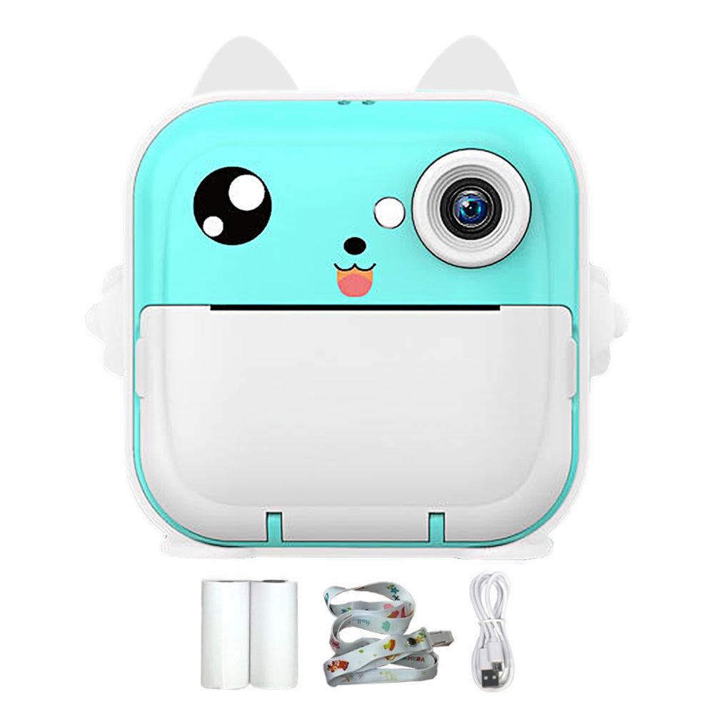 Kids Instant Print Camera with 2 Rolls Print Paper