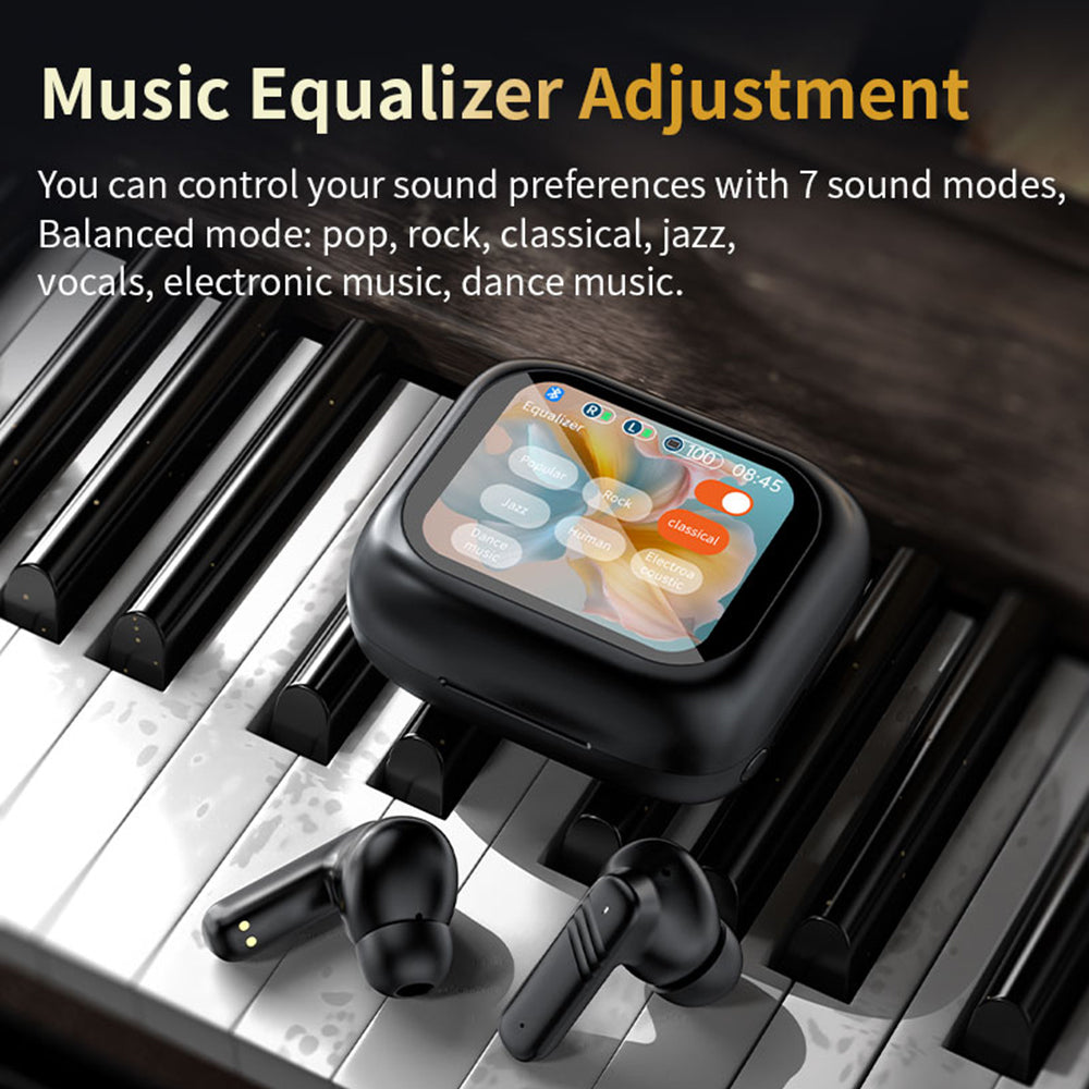 Bluetooth 5.4 Wireless Earbuds with ANC ENC Noise Cancelling and Touch Control