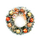 Christmas Wreath Decor Home Party Door Garland Hanging Ornament Garland with Light String