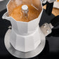 150ML Stovetop Espresso Coffee Moka Pot with 13cm Induction Adapter Plate for Moka Pot