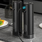 2 Pack Rechargeable Electric Salt Pepper Grinders with 5 Coarseness Levels