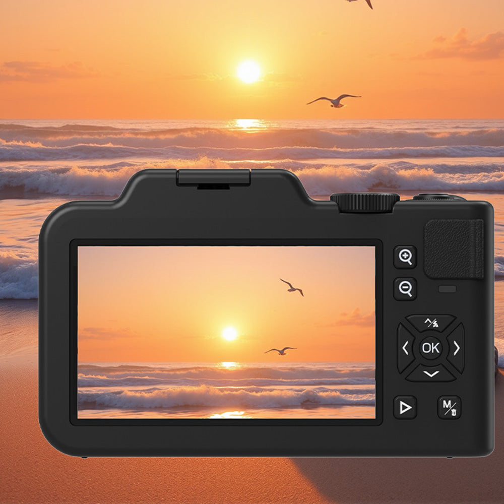 5K Dual Screen Digital Camera 80MP 18X Zoom Autofocus Video Camera