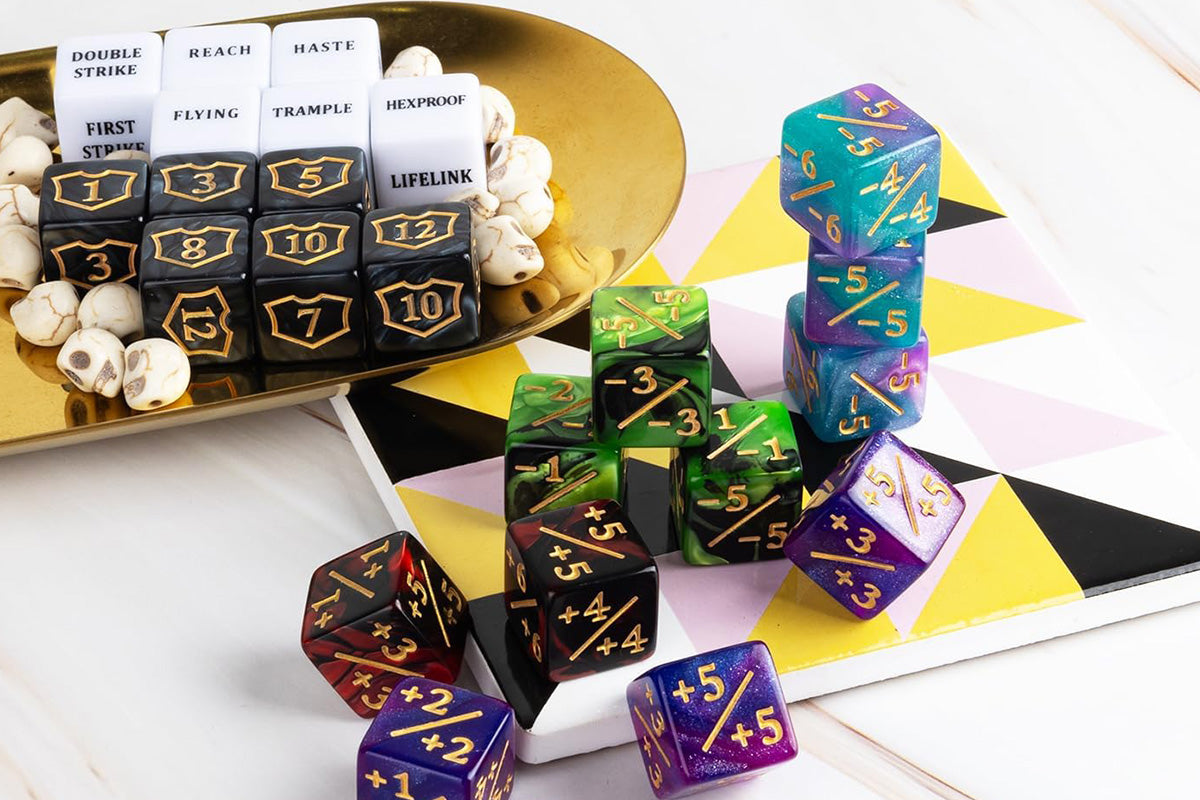 78 Pcs MTG Dice Set Card Game Accessories With Velvet Bag