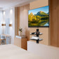 Adjustable Two-Tier Tempered Glass Floating TV Media Shelf