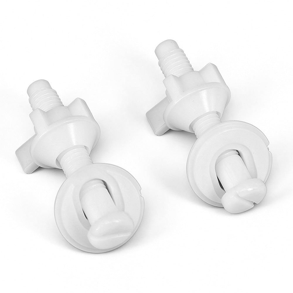 Plastic Toilet Seat Hinge Bolts Fixing Kit with Nuts and Washers Replacement