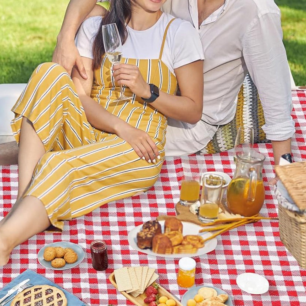 Outdoor Picnic Blanket Splash-resistant Foldable Travel Mat 203x203cm