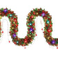 5M Christmas Garland With String Lights Hanging Tinsel Garlands For Xmas Tree