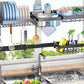 Adjustable Over The Sink Dish Drying Rack Kitchen Countertop Organizer