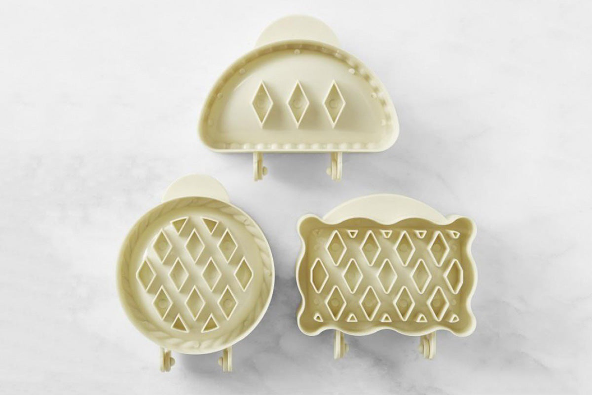 3Pcs Mini Pie Molds Dough Presser for Handmade Cookies and Pies