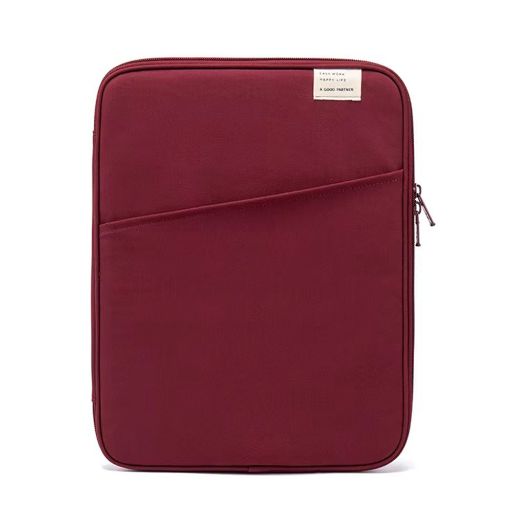 Tablet Sleeve Bag Portable Protective Case for 11 Inch 13 Inch Tablets Pads-Red