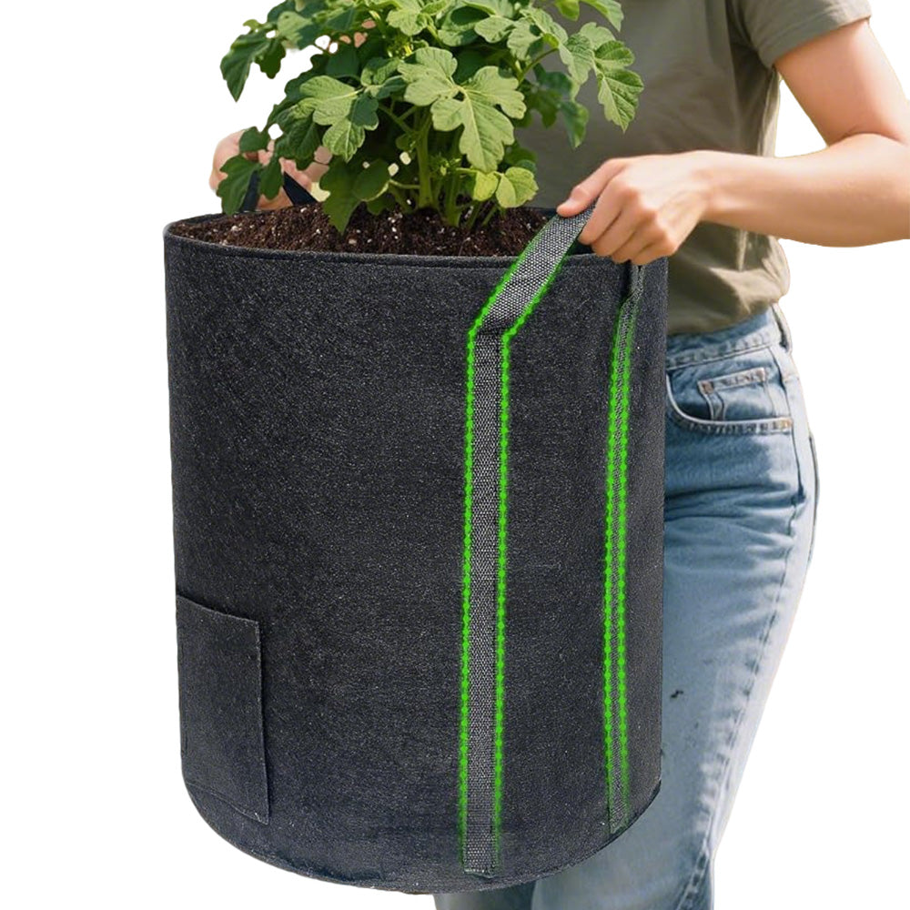4X15 Gallon Potato Grow Bags Fabric Planter Pot with Handle