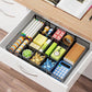 Expandable Desktop Drawer Organizer Basket with Adjustable Dividers for Home Office