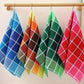 4Pcs Polyester Cotton Kitchen Tea Towels High Absorbent Dish Cloths