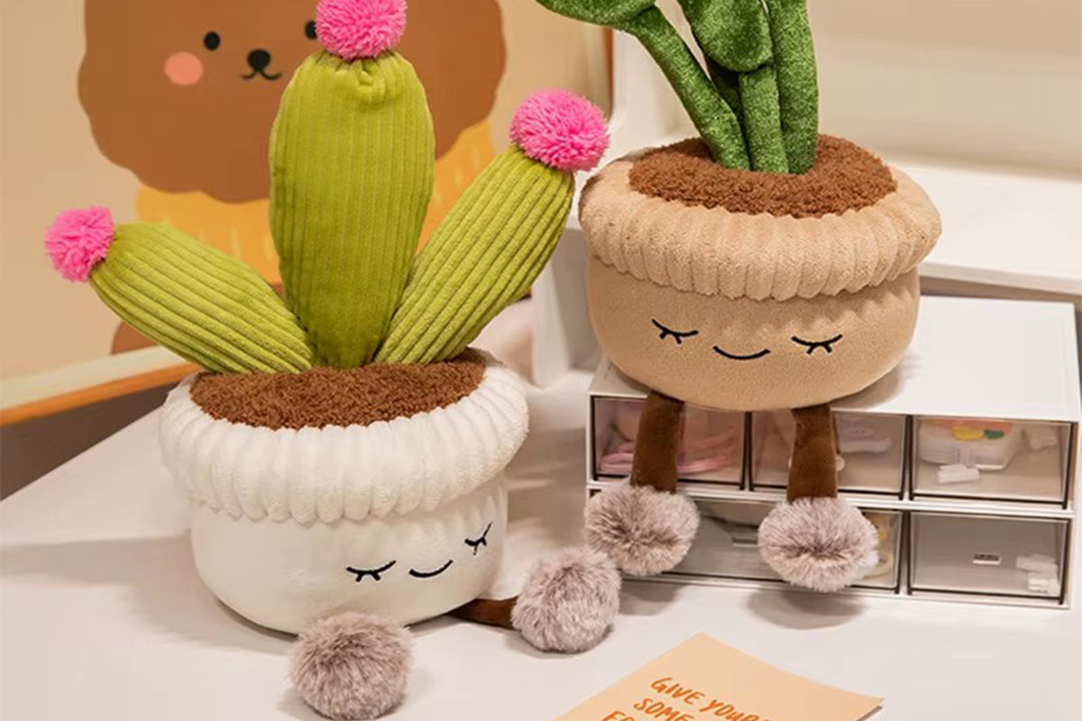 Plush Stuffed Potted Plant Emotional Support Toy