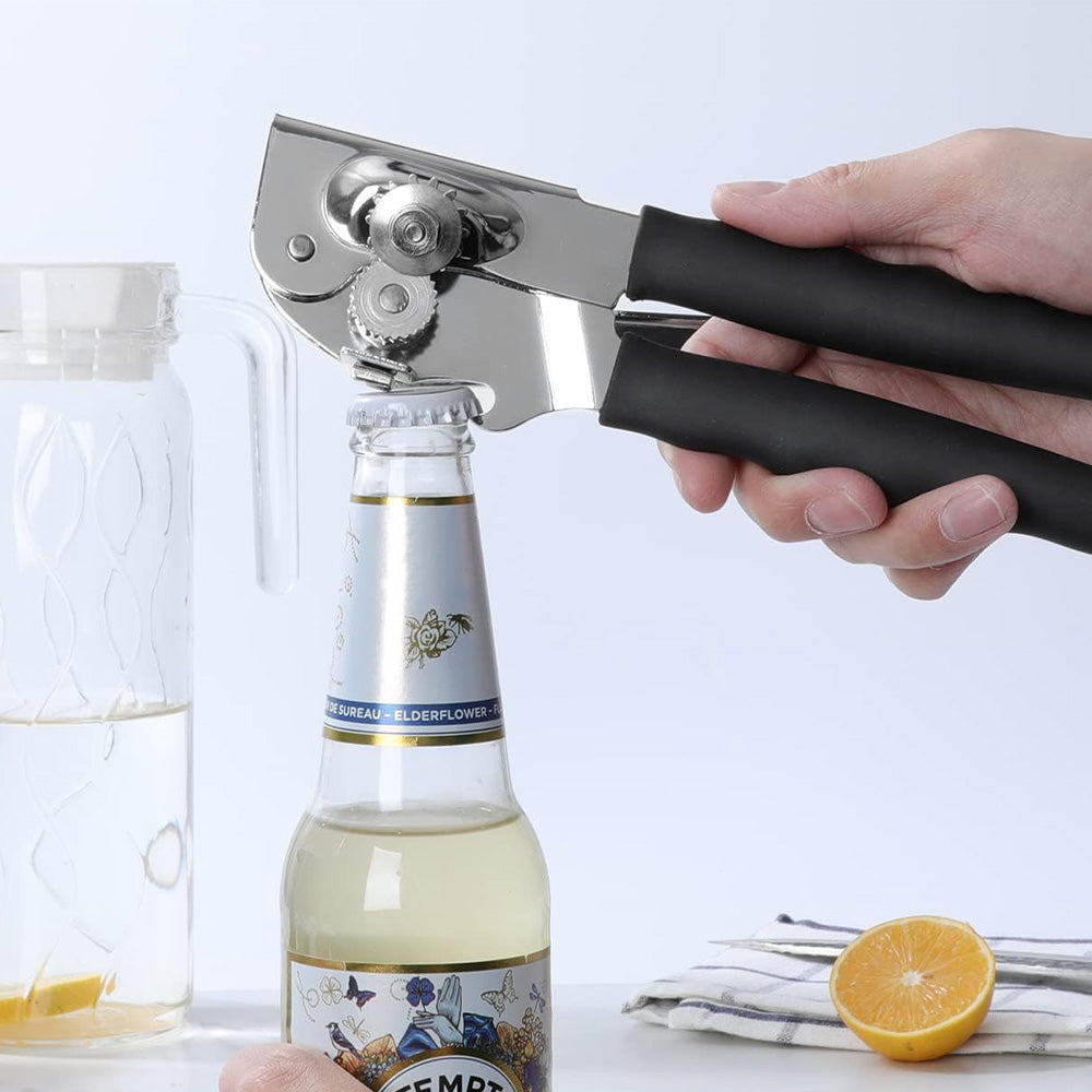 Can Opener Manual with Comfortable Extra-long Handles for Seniors