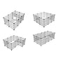 Foldable Pet Playpen with Mat Indoor Outdoor Dog Fence for Puppy and Rabbit