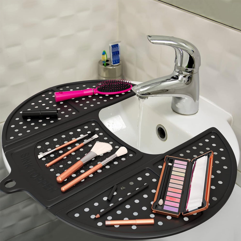 2Pcs Foldable Silicone Makeup Brush Cleaning Mat