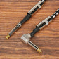 3m Guitar Cable 6.35mm Right Angle to Straight Instrument Cord for Bass Amp
