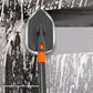 Extendable Tile Scrub Brush with 4 Brush Heads Shower Floor Cleaning Brush