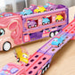 Unicorn Toy Truck Foldable Racetrack with Lights and Sound Birthday Gift for Girls