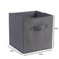 2Pcs Foldable Folding Storage Cube Fabric Box Toy Organiser for Shelves Closet