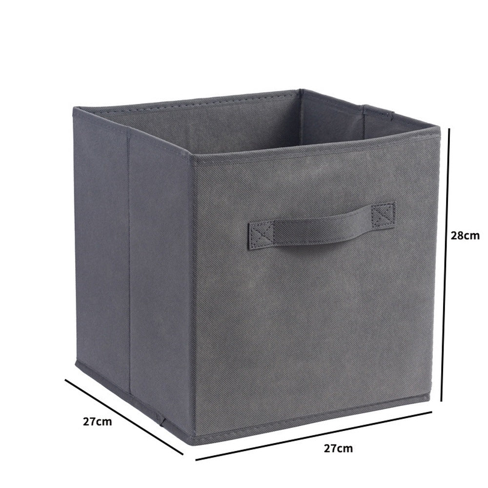 2Pcs Foldable Folding Storage Cube Fabric Box Toy Organiser for Shelves Closet