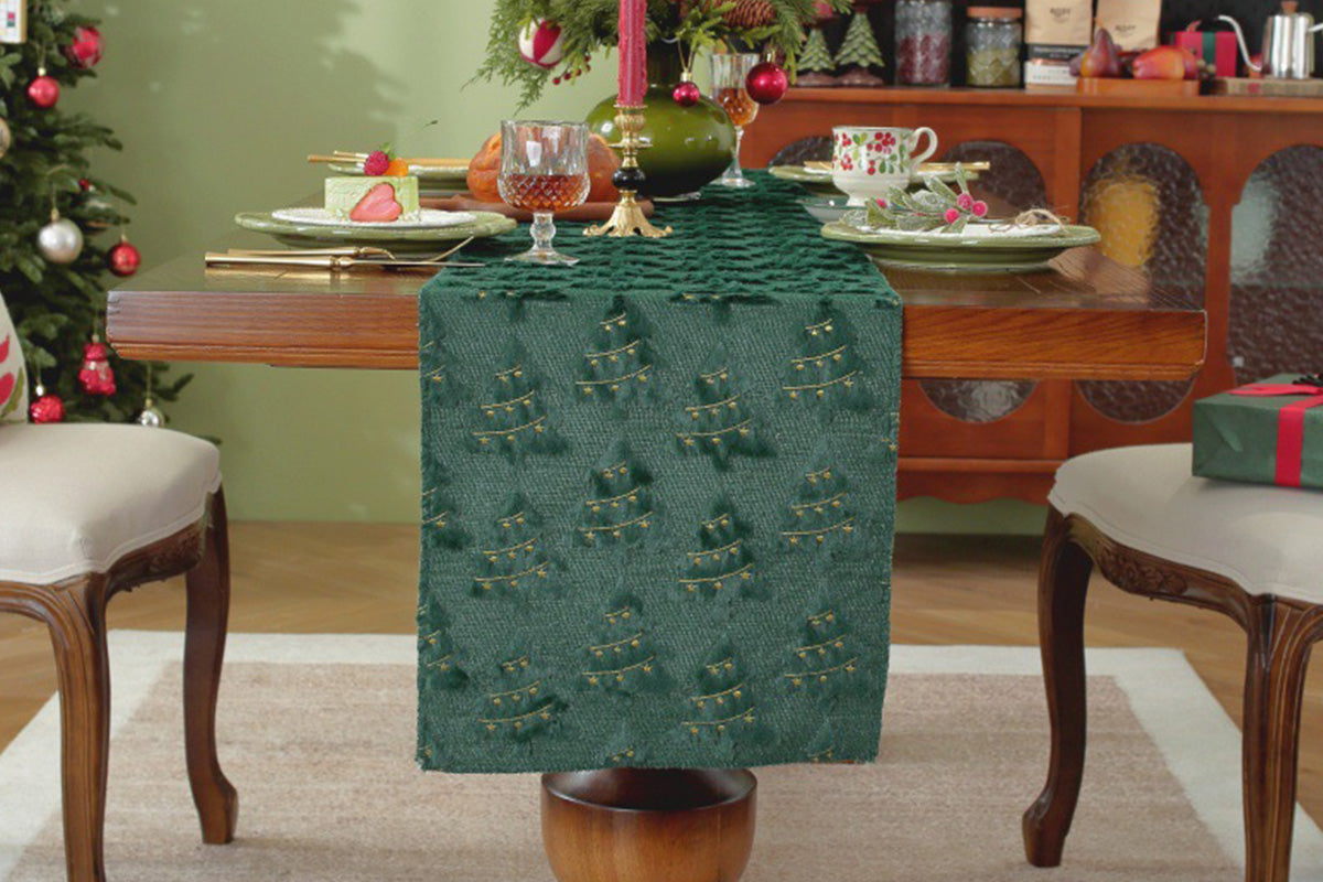Christmas Table Runner Xmas Dining Table Decoration Festive Holiday Decoration