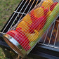 Set Of 3 Rolling Grill Basket BBQ Net Cylinder Barbecue Grilling Tube Cage