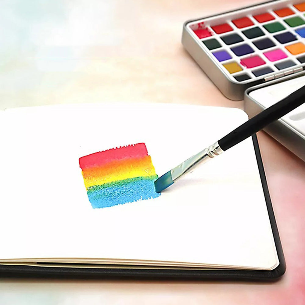 50 Colors Watercolour Paint Set with Brushes for Artists and Hobbyists