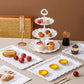Cake Stand Set with 6 Tiered Cupcake Stands 4 Square Trays for Party Wedding Dessert