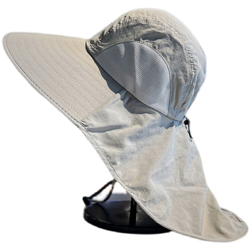 Outdoor Hiking Fishing Hat Sun Protection Unisex Neck Flap Cap Wide Brim