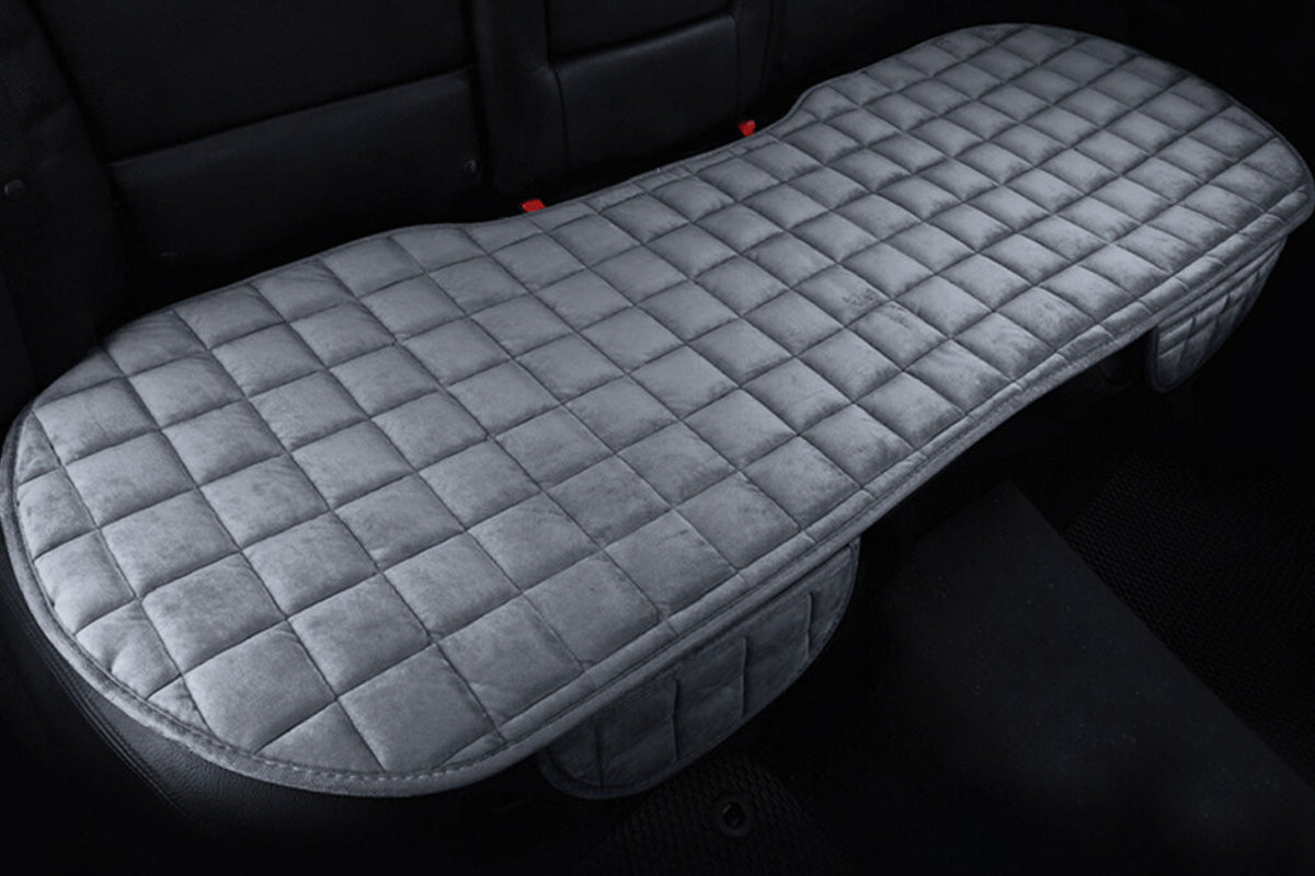 Car Seat Cushion Rear Seat Cover With Storage Pocket Auto Seat Cushion