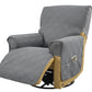Water Resistant Quilted Recliner Chair Cover Anti-Slip Recliner Sofa Protector with Storage Pockets