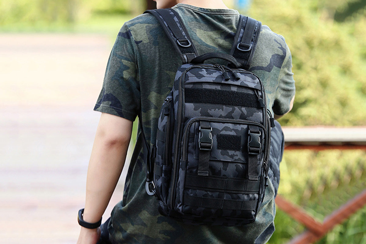 Fishing Tackle Backpack With Rod Holder Outdoor Shoulder Fishing Gear Bags