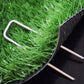50Pcs 15cm Galvanized U Shaped Stakes for Weed Barrier and Landscape Fabric
