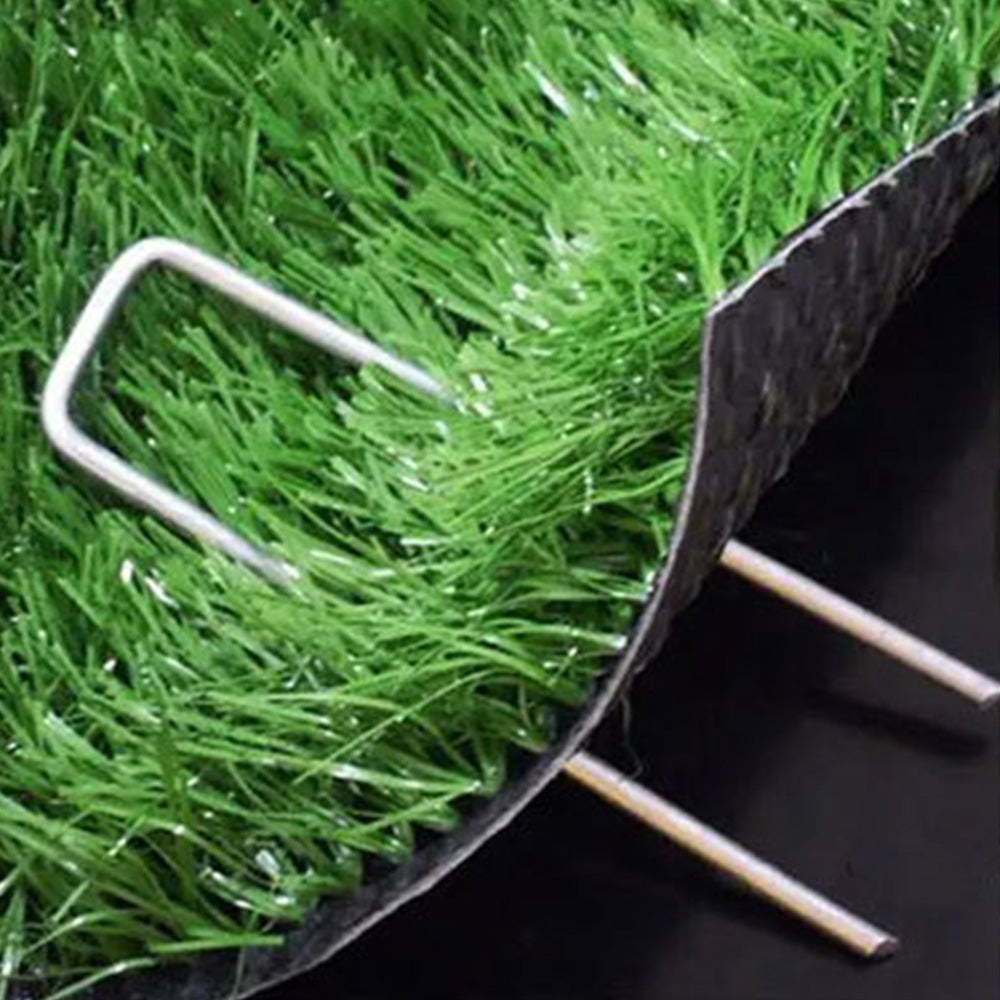 50Pcs 15cm Galvanized U Shaped Stakes for Weed Barrier and Landscape Fabric