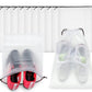 Clear Shoe Bags for Travel Waterproof Dustproof Drawstring Shoe Bags for Packing
