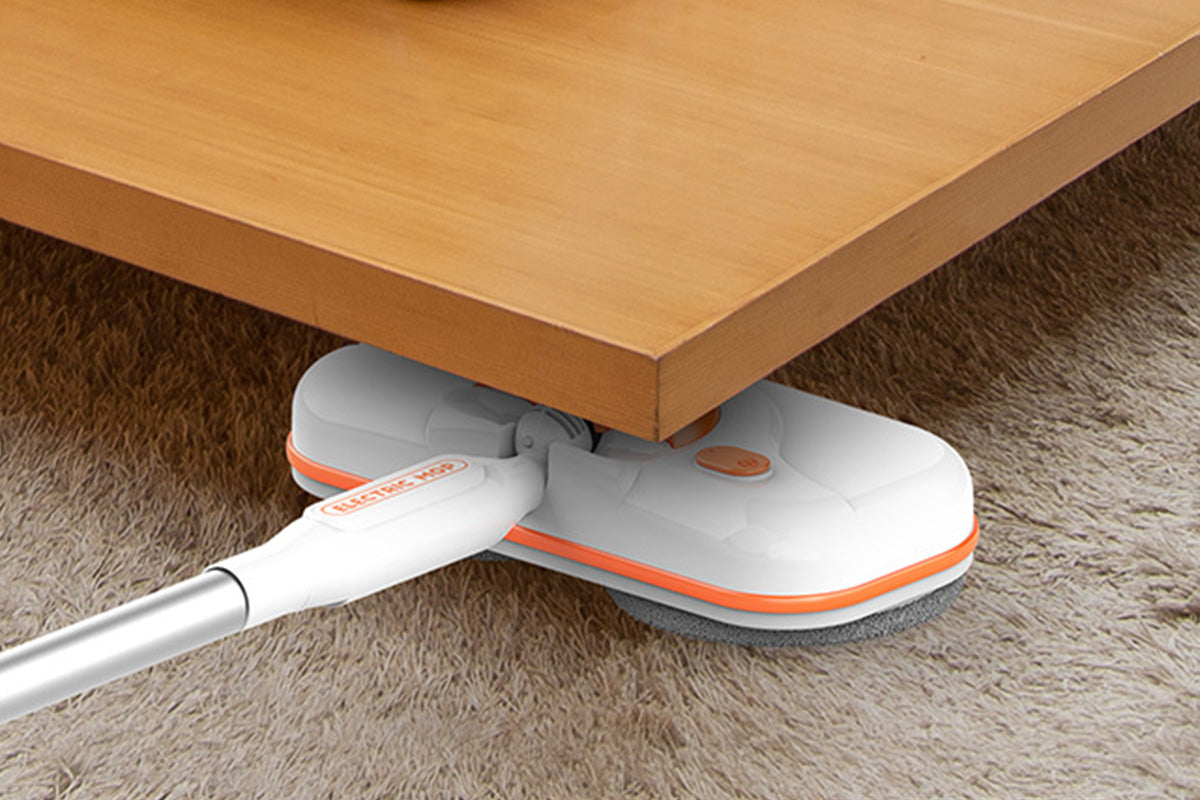 Cordless Electric Spin Mop with LED Light Water Sprayer and 750ML Large Water Tank