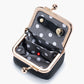 Mini Leather Jewelry Box Coin Purse Jewelry Case With Kiss Lock